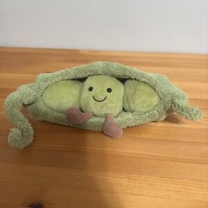 Jellycat Amuseable Pea in a Pod Peapod Retired Peas Plush